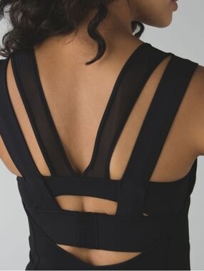 Lululemon Black Super Sport Tank With Built In Bra (No Padding)